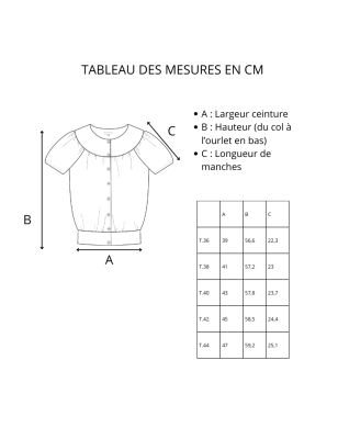La Blouse Guillemette — Bronze Brûlé | Studio Les Espiègles